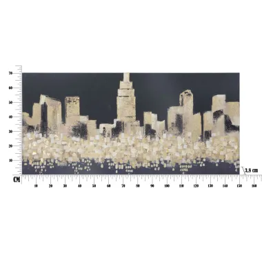 OBRAZ NA PŁÓTNIE Golden City 150 x 3,8 x 70 cm